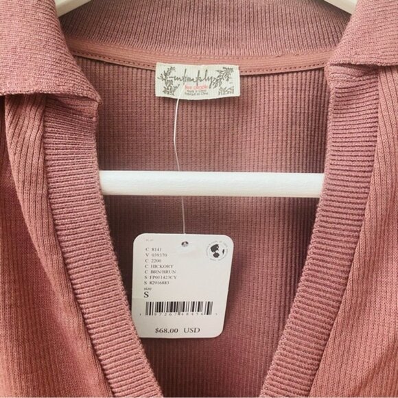 Free People Do It Right Bodysuit Brown Sz Small - Picture 4 of 9